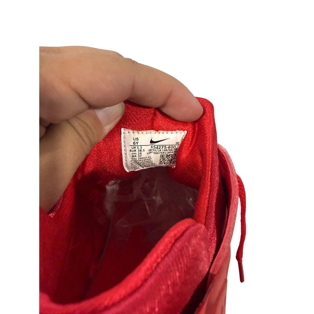 Nike Air Huarache Run Triple Red Kids Sneakers 654275-600 Size 6Y